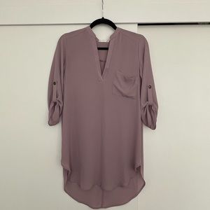 Lavender Tunic style blouse